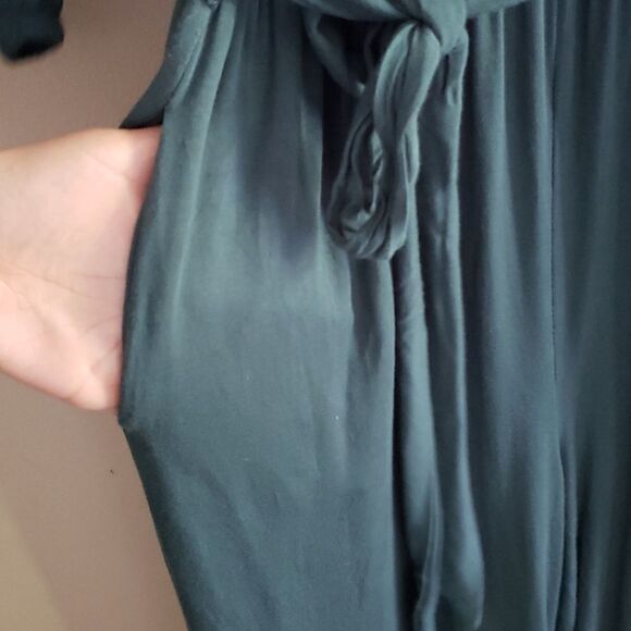 Gap wide leg cropped green Jumpsuit pants size small - Picture 6 of 8